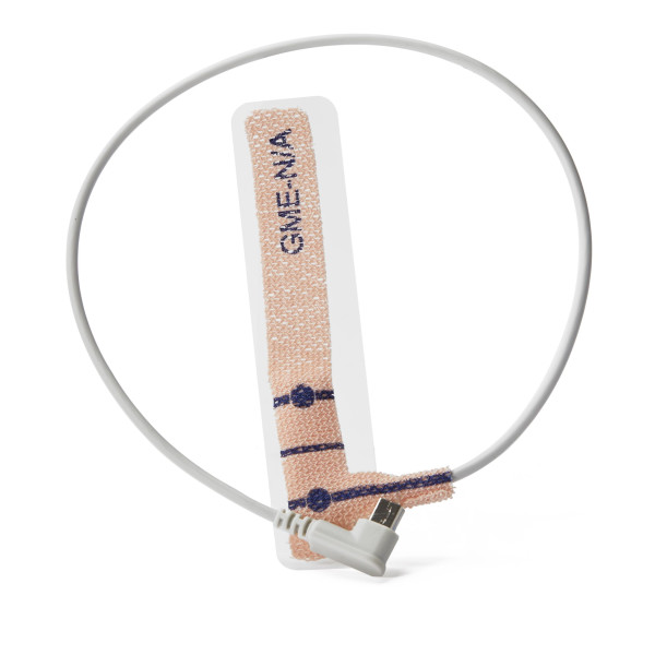 pulox - SpO2-Fingersensor "Neonatal-Adult" (selbstklebend) - 2.3.10.00001 - für PO-400/PO-500/600 & SAS-500 - Mini-USB - Zuleitung: 32 cm - Grau/Beige
