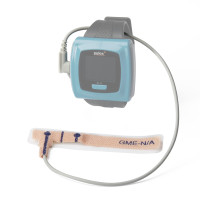 pulox - SpO2-Fingersensor "Neonatal-Adult" (selbstklebend) - 2.3.10.00001 - für PO-400/PO-500/600 & SAS-500 - Mini-USB - Zuleitung: 32 cm - Grau/Beige