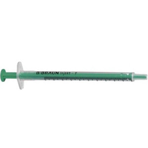 100x B BRAUN BBRAUN INJEKT-F SOLO 1ml Disposable Fine Dosage Syringe