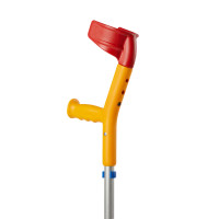 Rebotec FUN-KIDS - Kinder Gehhilfe / Krücke Gelb-Bunt - Made in Germany