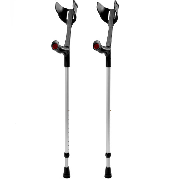 REBOTEC MAGIC-SOFT Crutches Black Made in Germany (1 pair)
