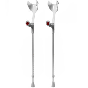 REBOTEC MAGIC-SOFT Crutches Grey Made in Germany (1 pair)