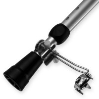 Rebotec Magic-Soft - 2x Krücke / Gehhilfe mit 2 Eiskrallen (1 Paar) - Grau