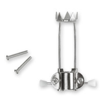 Rebotec Magic-Soft - 2x Krücke / Gehhilfe mit 2 Eiskrallen (1 Paar) - Grau