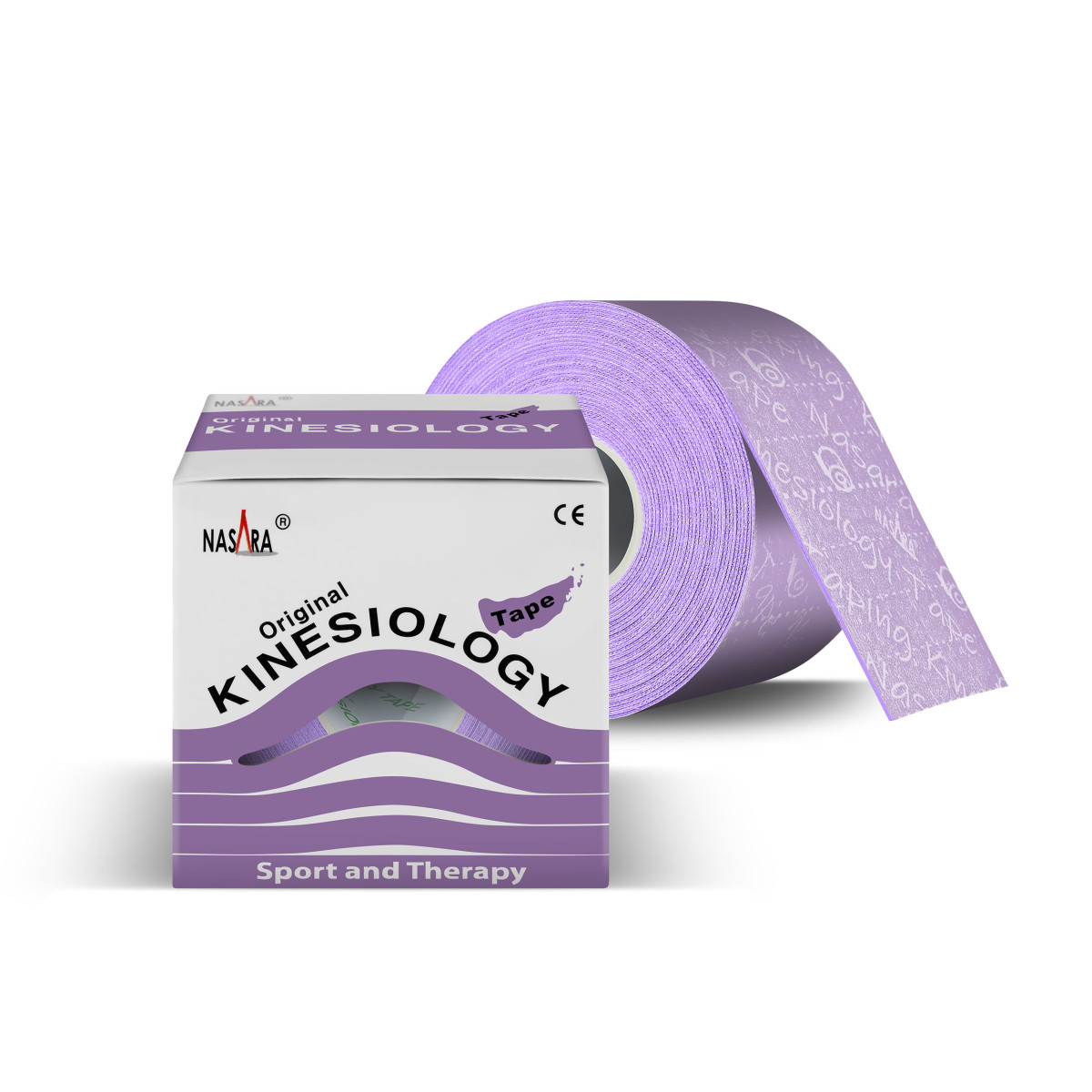 12x NASARA Kinesiologie Tape Lila box