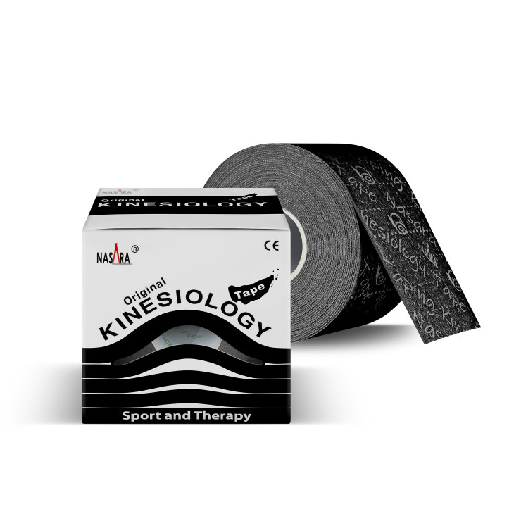 12x NASARA Kinesiologie Tape Schwarz