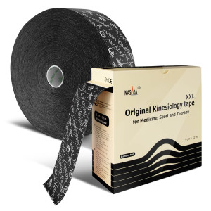 NASARA Kinesiologie Tape (32m x 50mm) Schwarz