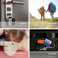 Pulox "RESPI-Key" Schlüsselanhänger Beatmungsmaske Orange