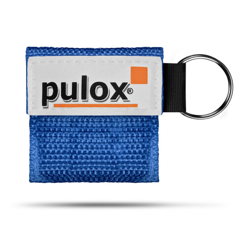 5x  "RESPI-Key" Pulox Schlüsselanhänger Beatmungsmaske Blau
