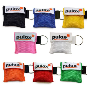 10x PULOX RESPI-Key Keychain Respiratory Mask Face Shield