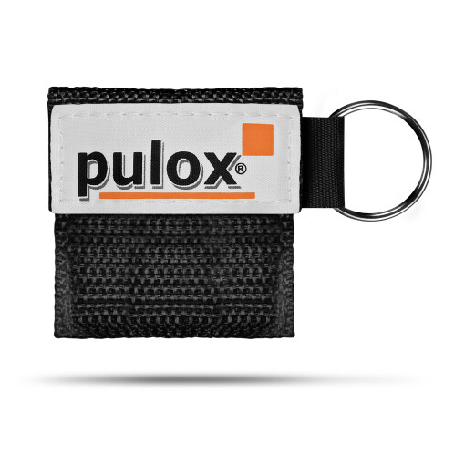 10x Pulox "RESPI-Key" Schlüsselanhänger Beatmungsmaske Schwarz