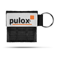 10x Pulox "RESPI-Key" Schlüsselanhänger Beatmungsmaske Schwarz