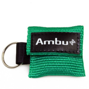 AMBU "LifeKey" Face Shield Keychain Green