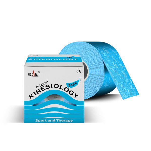 NASARA Kinesiologie Tape (5cm x 5m) blau