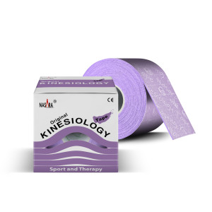 NASARA Kinesiologie Tape (5cm x 5m) lila