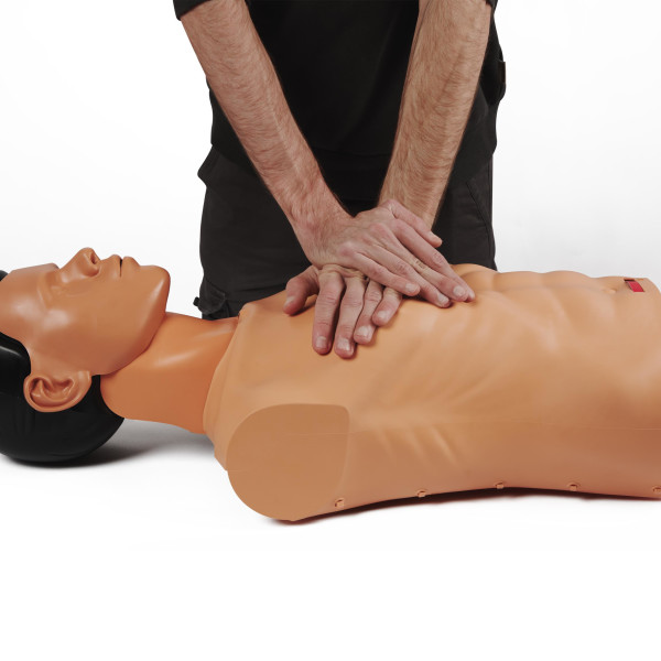 AMBU SAM (Simple AED Manikin) Training Dummy with a Face Mask, 25 Air Bags and Carrying Bag