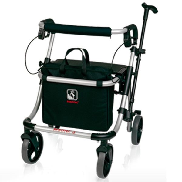 Rebotec Lightweight Rollator Polo Comfort Size M Made in Germany Aluminum Rollator with Bag