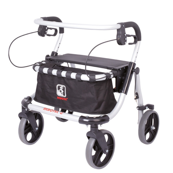 Rebotec Lightweight Rollator Polo Plus-T Size S Made in Germany Aluminum Rollator with Bag