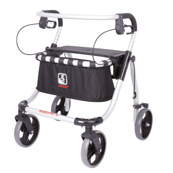 Rebotec Lightweight Rollator Polo Plus-T Size M Made in Germany Aluminum Rollator with Bag