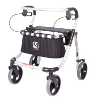 Rebotec Lightweight Rollator "Polo Plus-T" Size L Made in Germany Aluminum Rollator with Bag