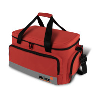 pulox Erste Hilfe Tasche, Notfalltasche Set mit Pulsoximeter PO-200 Solo