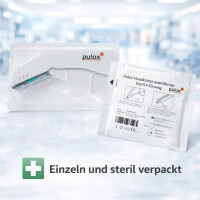 Pulox Einweg Hautklammergerät Steril Einweginstrument mit 35 Klammern + Hautklammer Entferner