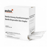 10x Pulox Einweg Hautklammergerät Steril mit 35 Klammern (Einweginstrumente)