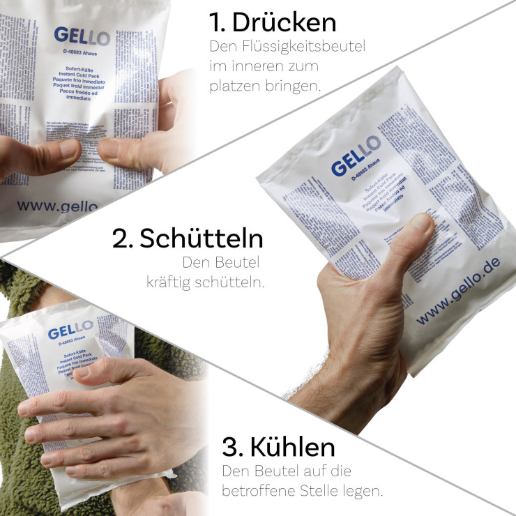 Kältesofortkompresse Einweg Sofort-Kälte Kompresse