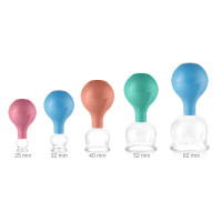 pulox Schröpfglas aus Echtglas diverse Größen und Farben