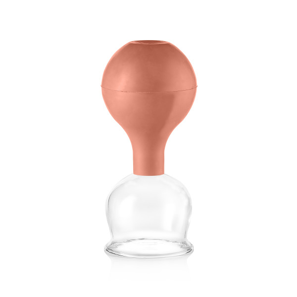 pulox Schröpfglas aus Echtglas diverse Größen und Farben braun 52mm