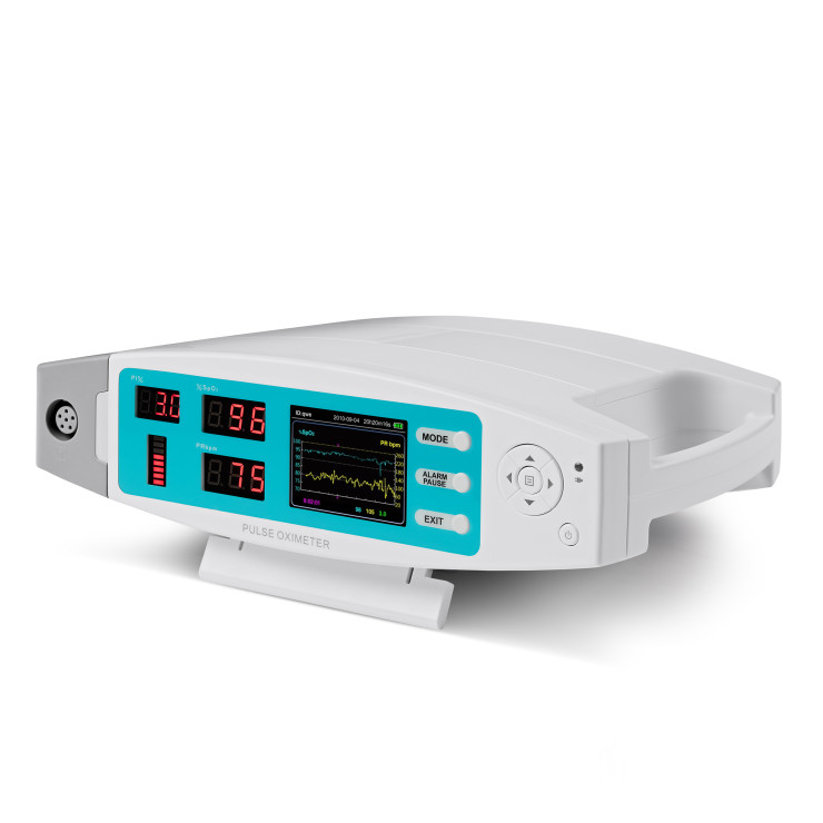 Pulox PO-900 Stationäres Pulsoximeter zur Messung von SpO2, Pulsrate und PI - Mit Alarm und PC-Software