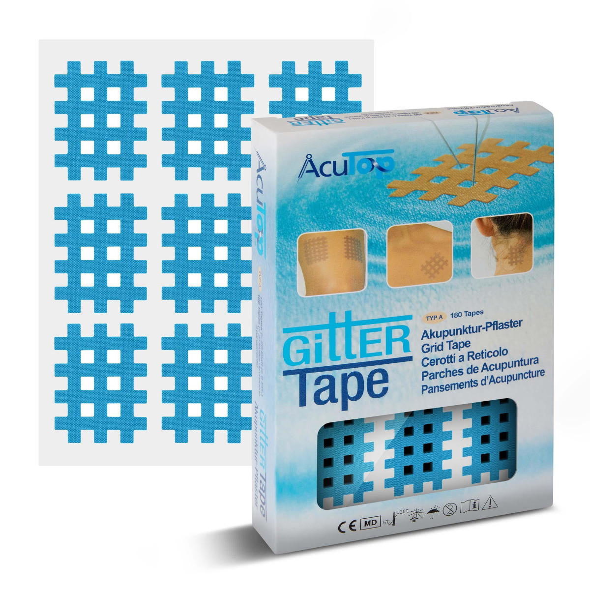AcuTop - Gittertape, Akupunkturtape - ve box