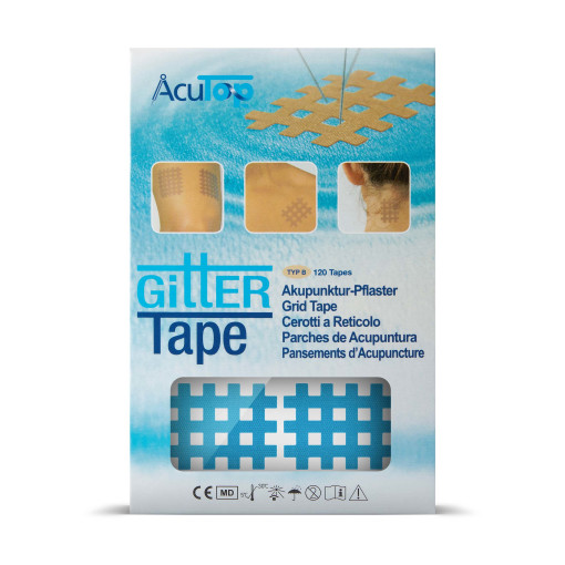 AcuTop - Gittertape, Akupunkturtape - versch. Größen & Farben - Typ B - Blau
