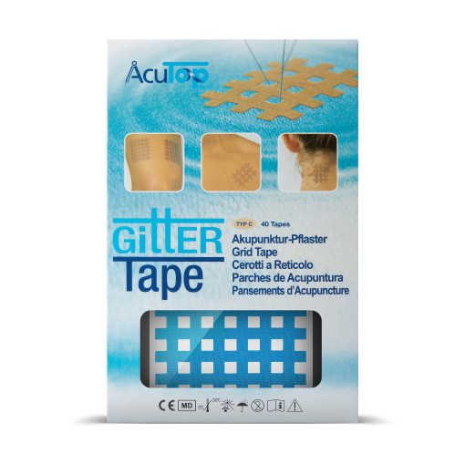 AcuTop - Gittertape, Akupunkturtape - versch. Größen & Farben -  Typ C - Blau