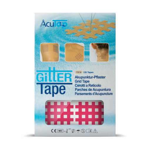 AcuTop - Gittertape, Akupunkturtape - versch. Größen & Farben -  Typ B - Pink