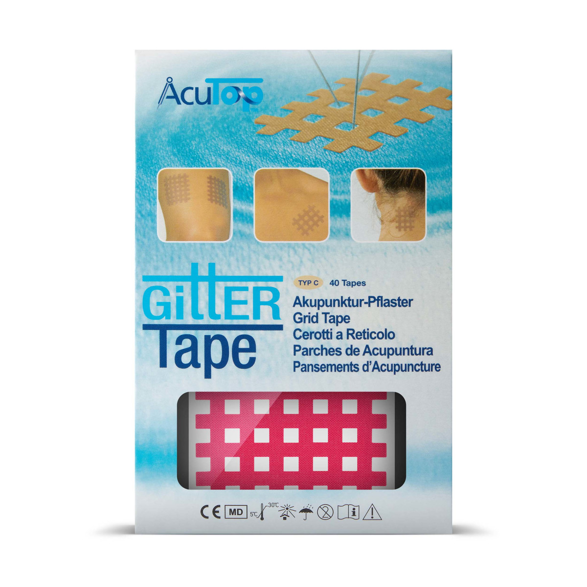 AcuTop - Gittertape, Akupunkturtape - ve box