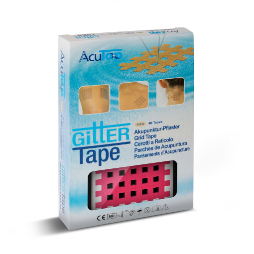AcuTop - Gittertape, Akupunkturtape - versch. Größen & Farben -  Typ C - Pink