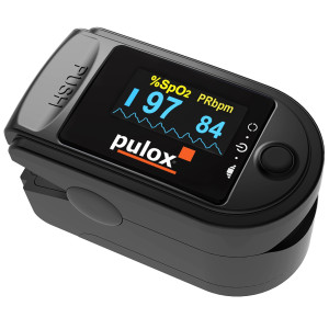 Pulse Oximeter PULOX PO-200 with Alarm Black