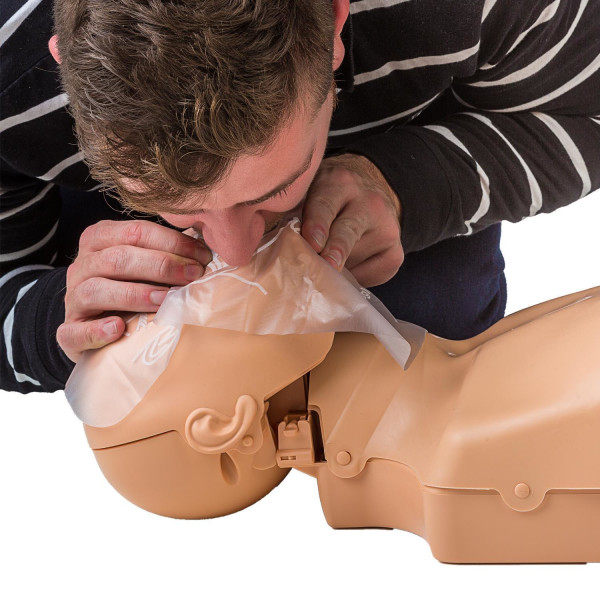 Pulox First Aid Training Dummy Practi-Man Advance with Esmarch Handle Function and Practi-Pad Defibrilator Training