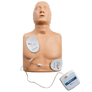 pulox Erste Hilfe Trainingspuppe Practi-Man Advance mit Esmarch Handgriff Funktion und Practi-Pad Defibrillator Training