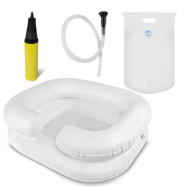 Pulox Mobile Patientendusche Inflatable Haarwaschbecken+Duschbeutel+Shower