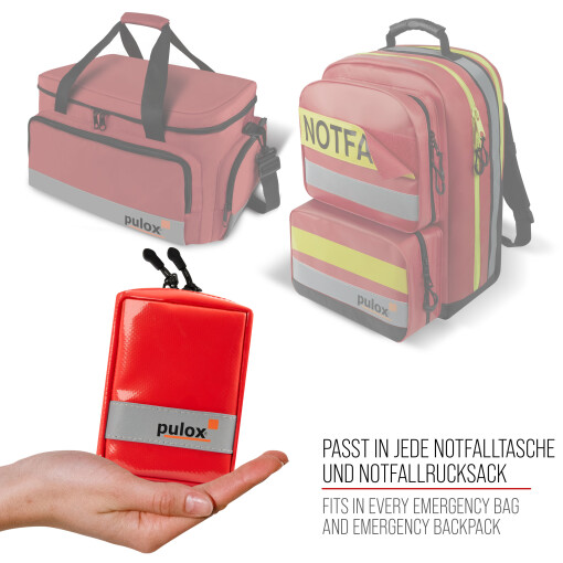 Pulox Medizinisches Ampullarium Größe S - Kleine Ampullentasche für Medikamente-Ampullen - Ungefüllt