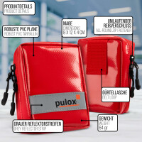 Pulox Medizinisches Ampullarium Größe S - Kleine Ampullentasche für Medikamente-Ampullen - Ungefüllt