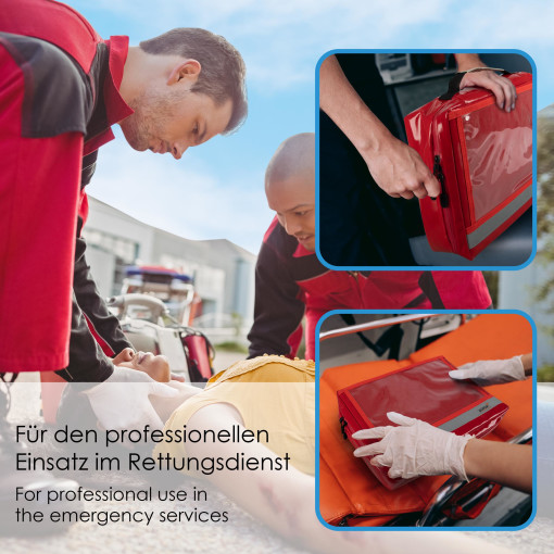 Pulox Medizinisches Ampullarium Größe L - Große Ampullentasche für Medikamente-Ampullen - Ungefüllt