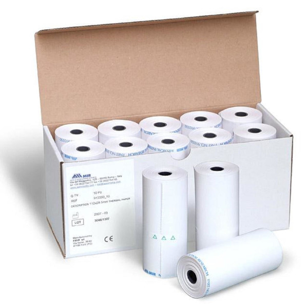 10 Thermal paper rolls for MIR Spirometer - New Spirolab and Spirolab III