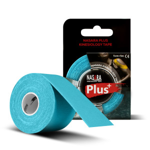 Nasara Plus Kinesiologie Tape (5m x 50mm) Blau