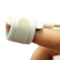 pulox - SpO2-Fingersensor "Neonatal-Adult" (Klett) - GSN0028 - für PO-400/500/600 & SAS-500 - Mini-USB - Zuleitung: 32 cm - Grau/Blau