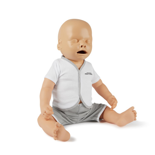Pulox Practi-Baby - Reanimationspuppe Trainingspuppe mit Gesichtsmaske, 4 Luftbeuteln und Tragetasche