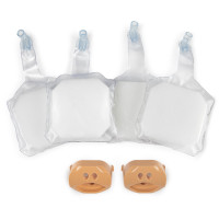 Pulox Practi-Baby - Reanimationspuppe Trainingspuppe mit Gesichtsmaske, 4 Luftbeuteln und Tragetasche