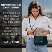 Pulox IN-100 Inhalator - Elektrischer Nebulizer Vernebler, wiederaufladbar für Kinder & Erwachsene